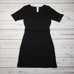 Laundry by Design Black Knit Short Sleeve Mini Dress Women's Size Medium